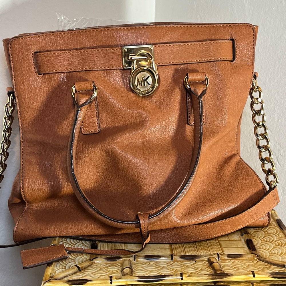 Michael Kors Brown Leather Shoulder Bag